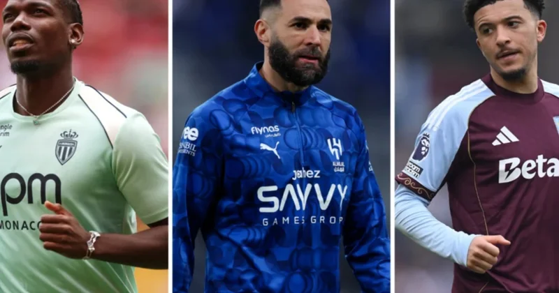 10 məşhur futbolçu klubsuz qalıb siyahıda Poqba və Benzema da var