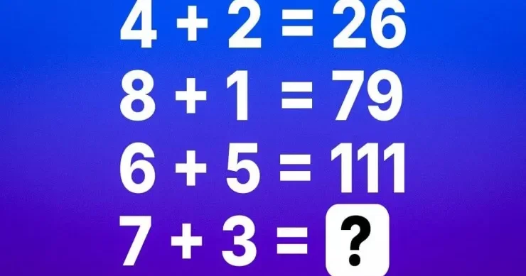 Sual işarəsinin yerinə hansı rəqəm qoyulmalıdır? Sadə bir nümunə tapmalısınız