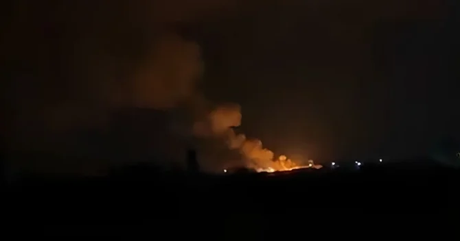 Goranboyda sursat anbarında YANĞIN
