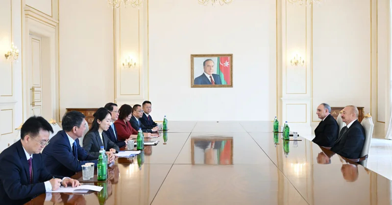 İlham Əliyev Çin Baş prokurorunu qəbul etdi Fotolar
