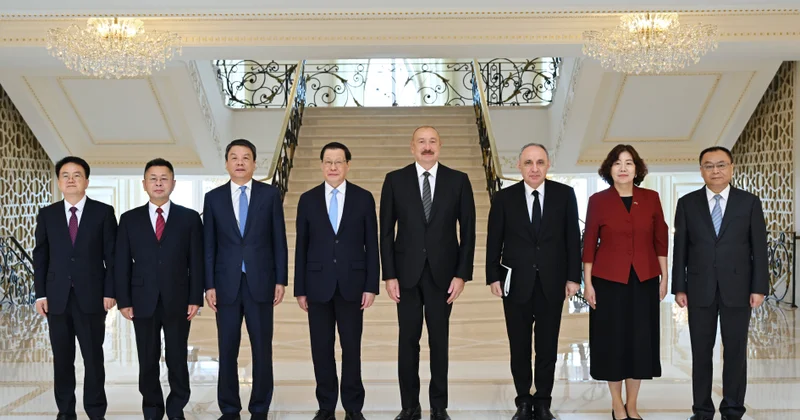 Çin Ali Xalq Prokurorluğunun nümayəndə heyəti İlham Əliyevin qəbulunda FOTO