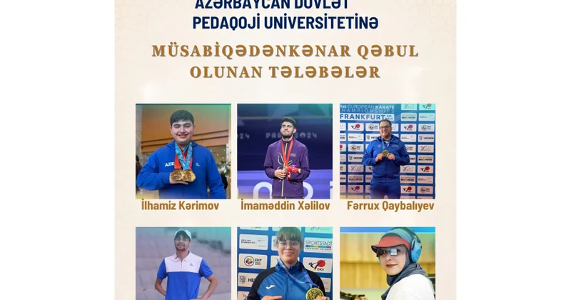 Altı idmançı Pedaqoji Universitetə müsabiqədənkənar qəbul olunub