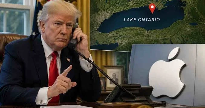 Apple переименовала озеро Онтарио после просьбы Дональда Трампа