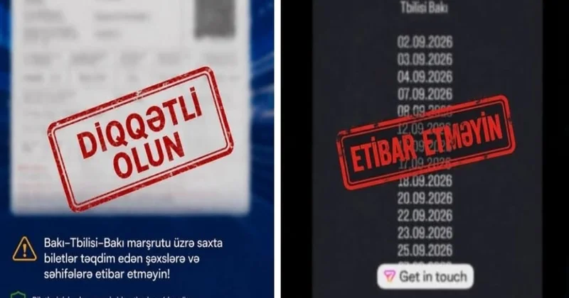 ADY Bakı Tbilisi Bakı qatarına saxta bilet satışı ilə bağlı xəbərdarlıq edib