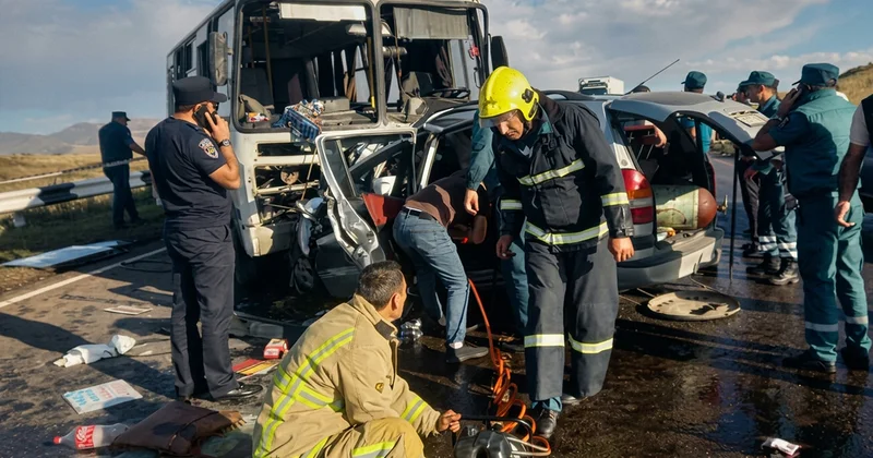Ermənistanda dəhşətli qəza 5 ölü, 11 yaralı