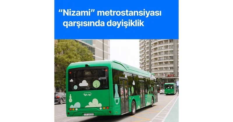 В Баку расширили остановку для экспресс автобусов на улице Джафара Джаббарлы