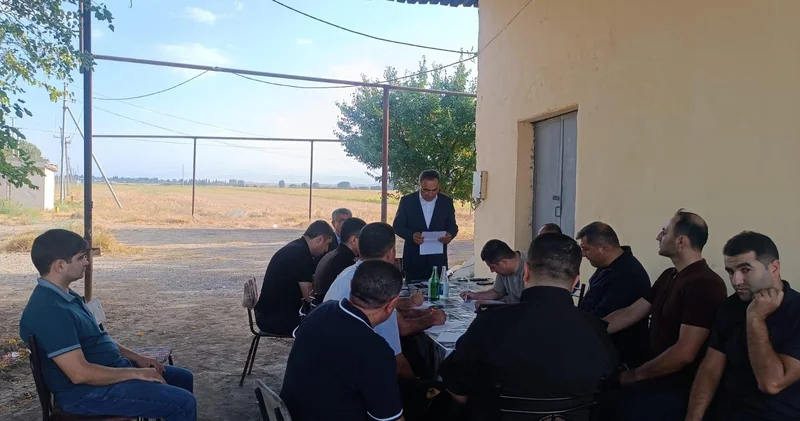Goranboyda baş vermiş hadisə ilə bağlı operativ iclas keçirilib FOTO