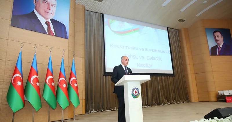 Binəqədidə “Konstitusiya və Suverenlik İli: Təhsil və Gələcək Nəsillər” adlı təhsil konfransı keçirildi FOTOLAR