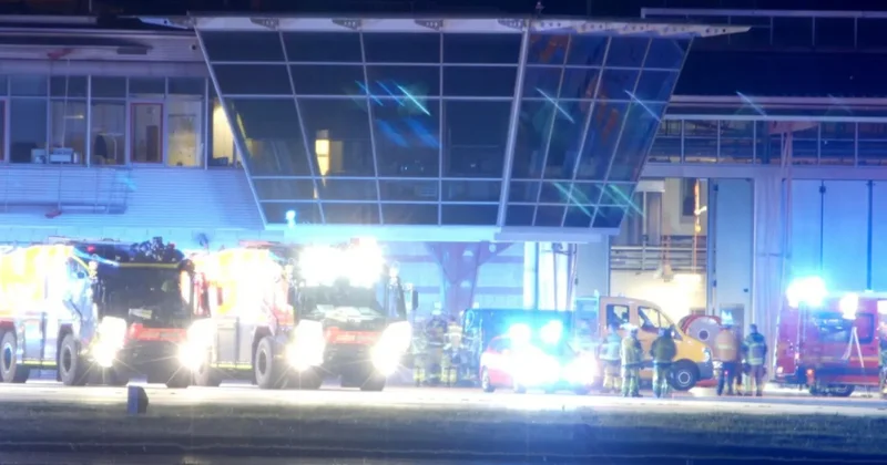 “Ştutqart” aeroportunda yanğın uçuşların ləğvinə və gecikməsinə səbəb olub