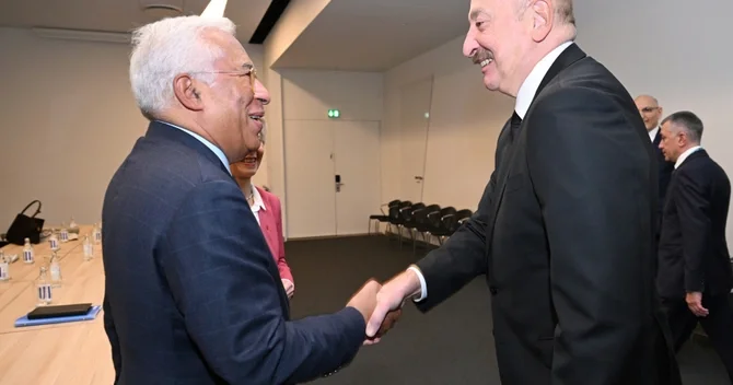İlham Əliyevin Avropa İttifaqı Şurasının Prezidenti və Avropa Komissiyasının Prezidenti ilə görüşü olub