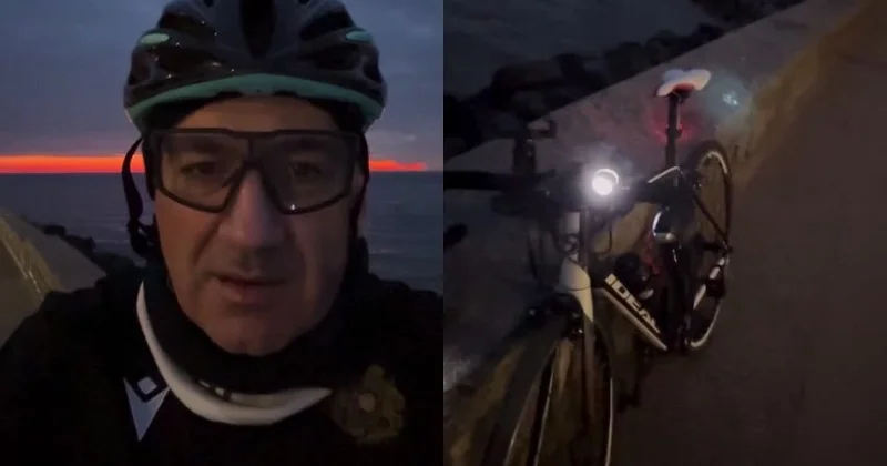 Paşinyan Kopenhagendə sübh günəşini velosiped sürməklə qarşıladı... FOTO