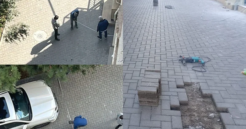 Sakinlərdən ŞİKAYƏT: Xətai rayonunda səkini parkinqə çevirirlər