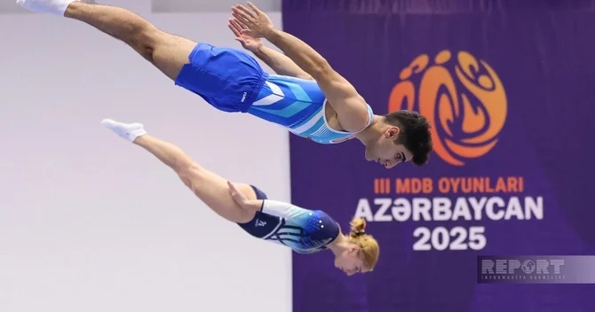 III MDB Oyunları: Sinxron proqramda finala yüksələn Azərbaycan gimnastları müəyyənləşib