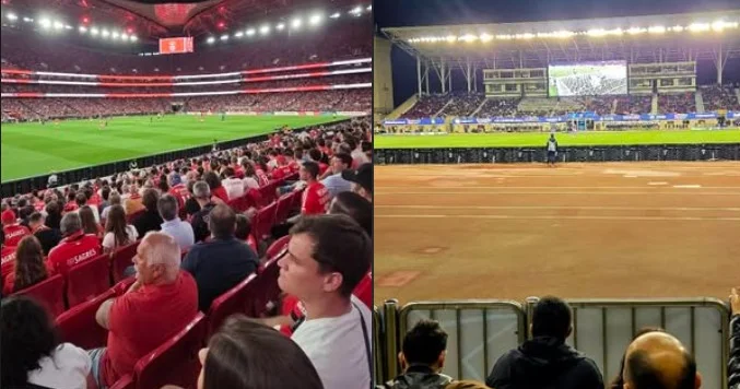 Azarkeşlər Respublika stadionundan narazı qaldı FOTO