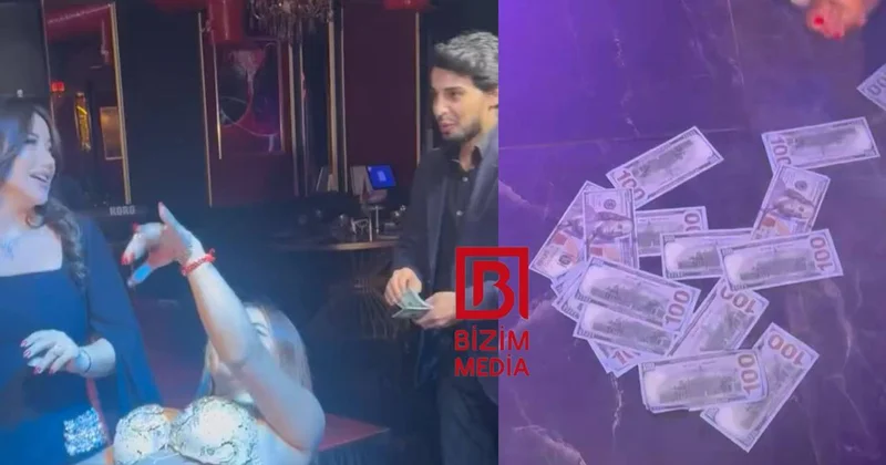 Ayselin əri rəqqasəni dollar YAĞIŞINA TUTDU VİDEO