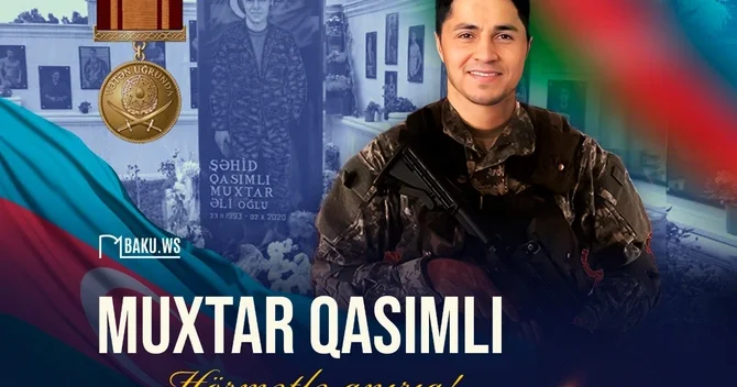 Şəhid Muxtar Qasımlının anım günüdür