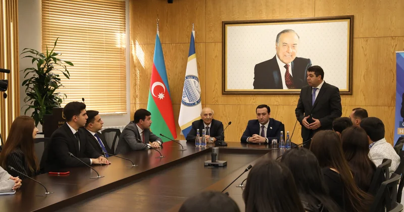 BDU da “Ümummilli Lider Heydər Əliyev mühazirələri” layihəsi çərçivəsində tələbələrlə görüş baş tutub