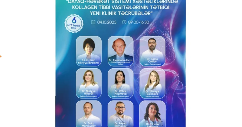 2025 ci il, oktyabrın 4 də Bakıda “Dayaq hərəkət sisitemi xəstəliklərində kollagen tibbi vasitələrinin tətbiqi: yeni klinik təcrübələr”