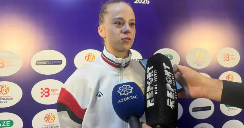 Birinci yeri tutan belaruslu gimnast: Bu medal mənim üçün böyük motivasiyadır