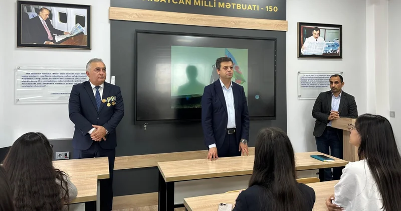 BDU nun Jurnalistika fakültəsində Vətən müharibəsi iştirakçısı Pərviz Aslanovla görüş olub
