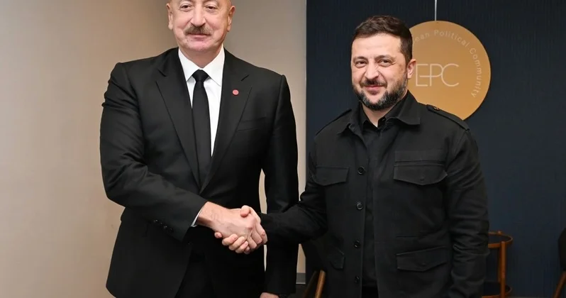 İlham Əliyevin Ukrayna Prezidenti ilə görüşüb