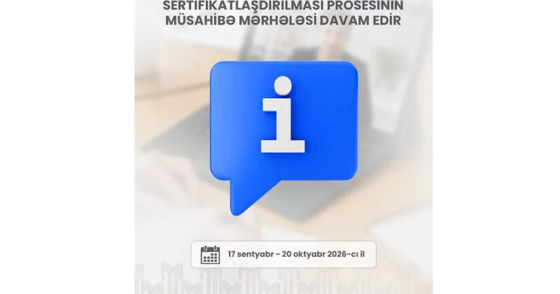 Agentlik: Bu günə qədər 7 minə yaxın müəllimin müsahibəsi yekunlaşıb