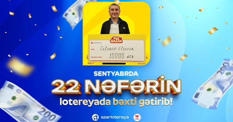 Poz Qazan oyunlarında sentyabrda 22 böyük uduş qazanılıb