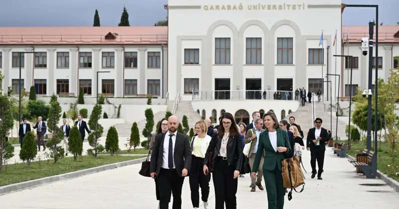 Avropa İttifaqı Şurasının üzvləri işğaldan azad olunmuş ərazilərə səfər etdilər FOTO/YENİLƏNİB