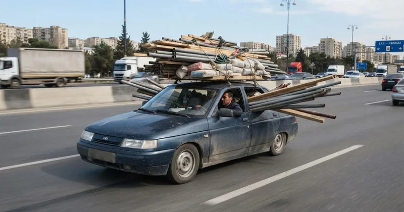 Maşında tikinti materialları daşıyanlar CƏRİMƏLƏNƏCƏK