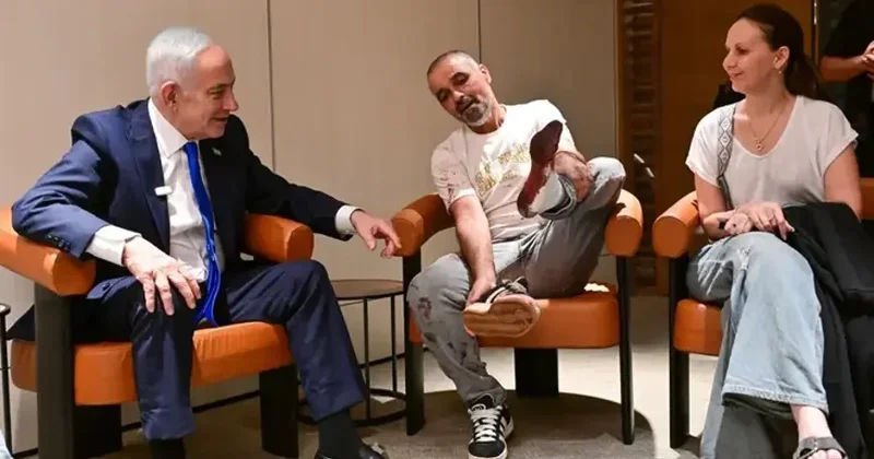 Təyyarə böhranı Netanyahu üçün seçki kampaniyasında fürsətə çevrildi FOTO