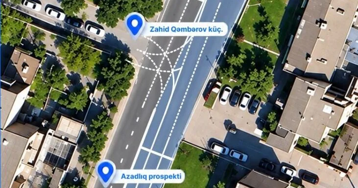 В Баку изменили движение на одном из перекрестков