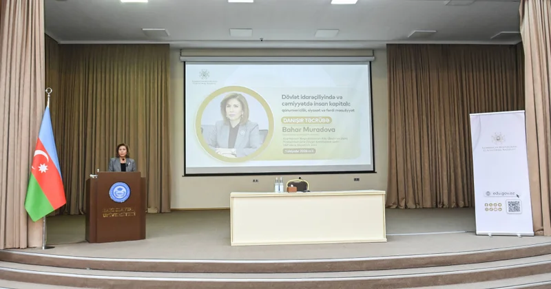 Bahar Muradova: İnsan kapitalının inkişafında fərdi məsuliyyət mühüm rol oynayır