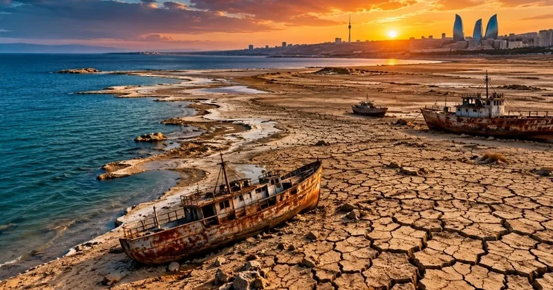 Xəzərdə 48 ilin ən qorxulu göstəricisi Dəniz sürətlə geri çəkilir