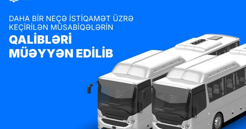 Şəhərlərarası 5, eləcə də paytaxtın 2 şəhərətrafı marşrutu üzrə müsabiqələrin qalibləri müəyyənləşib