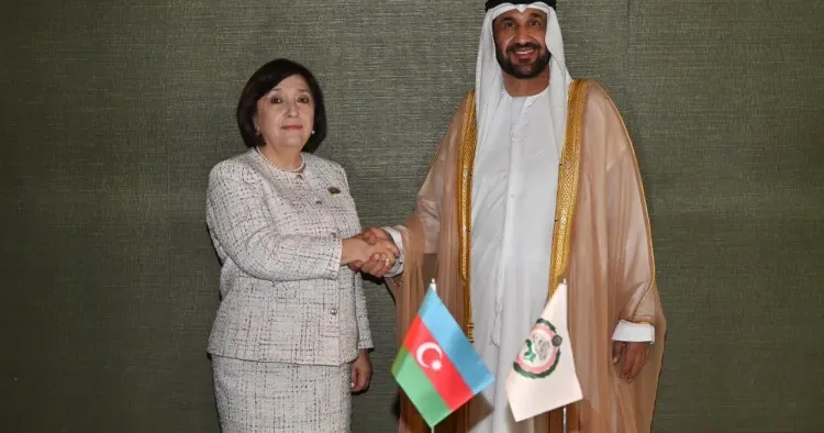 Milli Məclisin sədri Sahibə Qafarova Ərəb Parlamentinin Prezidenti ilə görüşdü