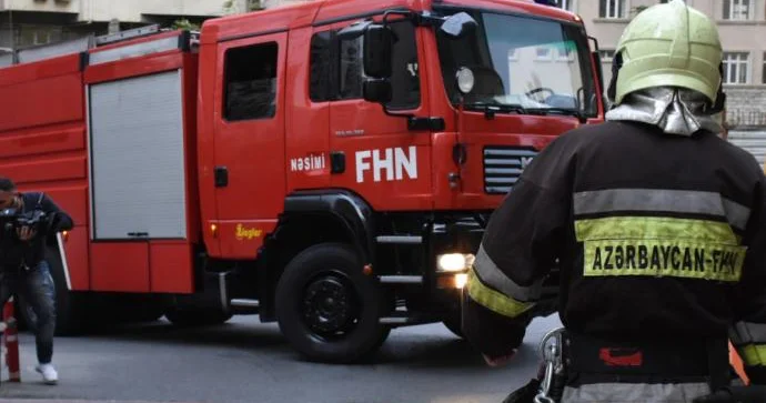 Tovuzda evdə yanğın başladı