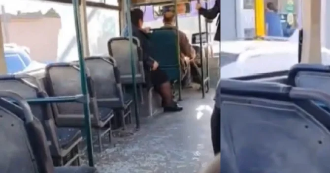 Bakıda avtobus şüşələri sındırılmış vəziyyətdə idarə olunub?