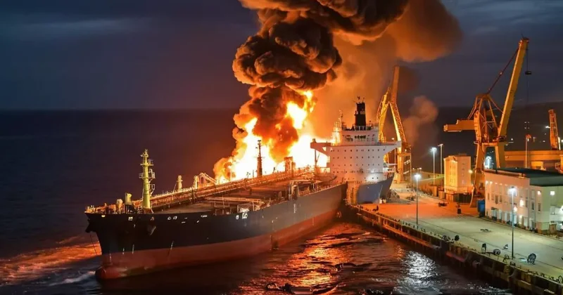 В порту Туапсе фрагменты БПЛА повредили нефтеналивной танкер