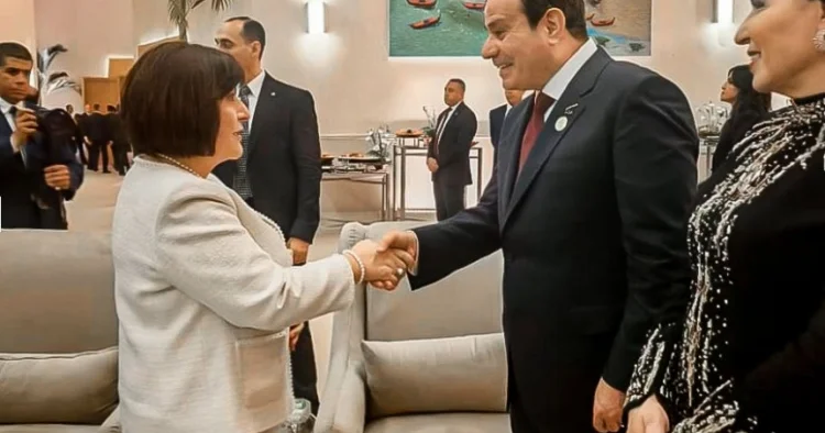 Sahibə Qafarova Böyük Misir Muzeyinin açılış mərasimində iştirak edib