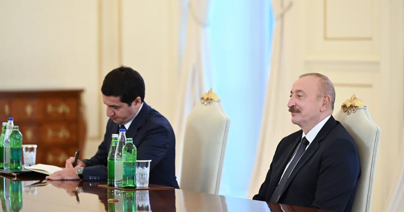 Президент Ильхам Алиев принял председателя Федерального национального совета Объединенных Арабских Эмиратов