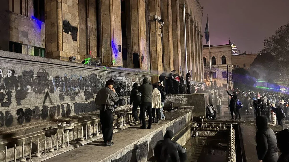 Gürcüstanda etirazlar davam edib