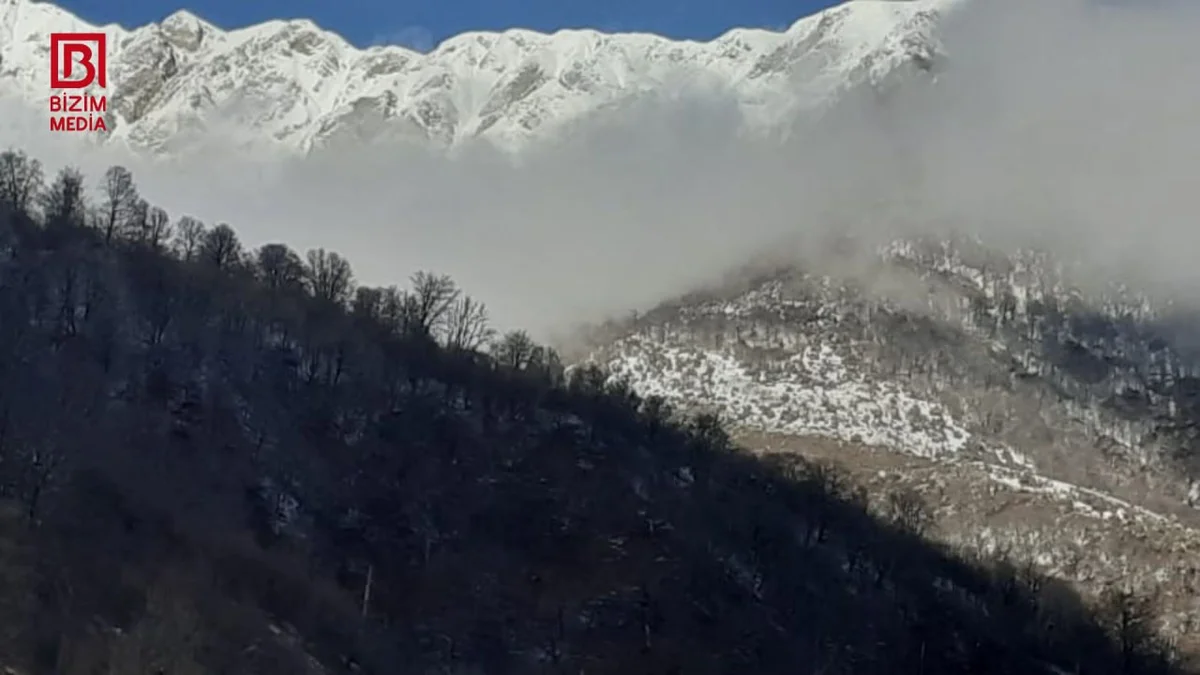 Şahdağ Milli Parkına ilk qar yağdı FOTO/VİDEO