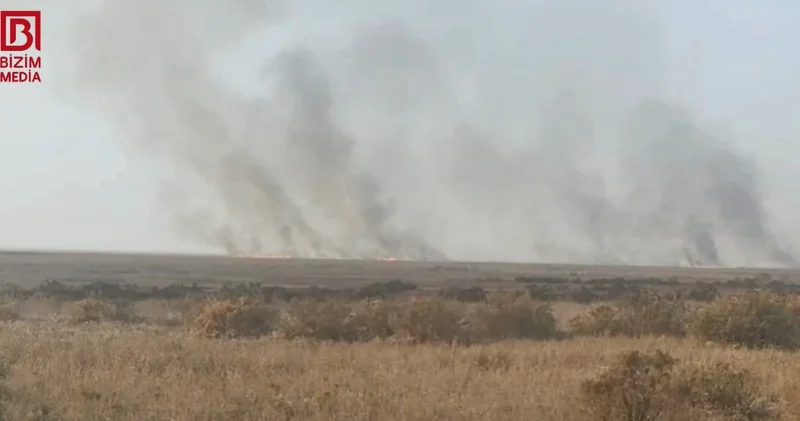 Cəlilabadda güclü yanğın BAŞLADI VİDEO