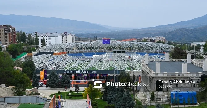 Xankəndi Stadionunda tikinti işlərinin yekunlaşacağı vaxt bilindi