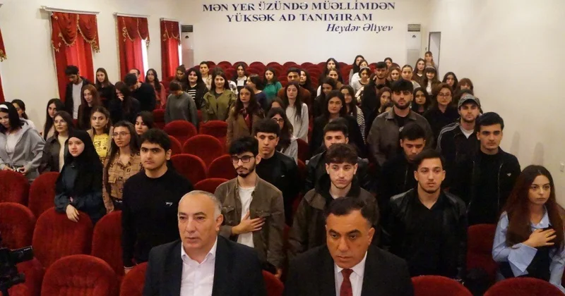 Azərbaycan Dövlət Pedoqoji Unveristetində Tarix Zəfərin ideoloji əsaslarının gənclər arasında təbliği layihəsi çərçivəsində sonuncu maarifləndirici görüş keçirildi