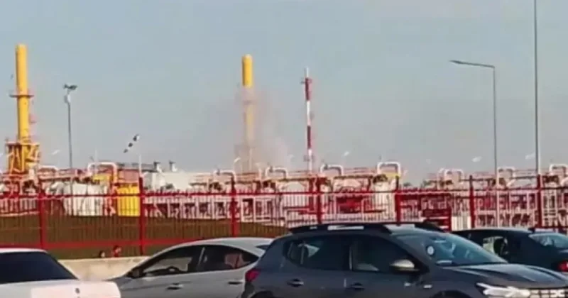 В Стамбуле крупный пожар на газохранилище видео