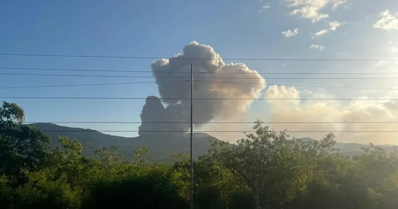 Активность вулкана в Никарагуа ВИДЕО