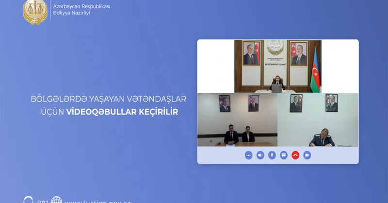 Penitensiar xidmətin rəisi videoqəbullar keçirib