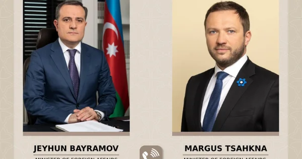 Ceyhun Bayramov Estoniya XİN başçısı ilə telefonda müzakirə aparıb Açıqlama