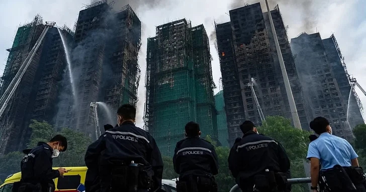 Власти Гонконга предоставили временное жилье 2400 пострадавшим от пожара в жилкомплексе
